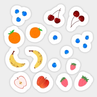 Mixed Fruit Salad Sticker